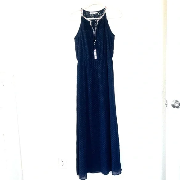 Daniel Rainn DR2 Maxi Dress Navy Geometric LOT OF 2 Size S Small - Picture 2 of 16